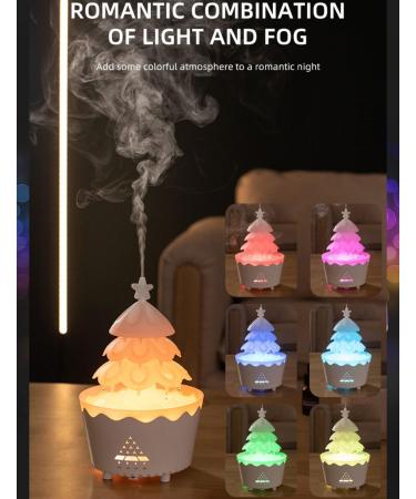 SereneMist Aroma Diffuser with Remote Control - 300ml Essential Oil Diffuser & Humidifier Christmas Lucky Tree Design 7-Color LED Light - Ideal for Home & Office - Buy Online on GoSupps.com