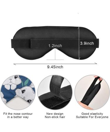 Haskirky Light Blocking Eye Mask for Travel, Yoga, Meditation - Adjustable for Men and Women - Deep Sleep Comfort - Fashionable Rabbit Pattern - Buy Online on GoSupps.com