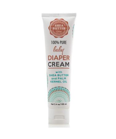 Organic SCA Baby Diaper Rash Cream - 100% Natural Nappy Rash Cream for Sensitive Skin with Zinc and Vitamin E - 3.4 oz 100 ml