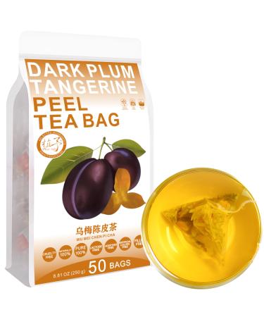 100% Pure Natural Herbal Tea Dark Plum Tangerine Peel Tea Bag 250g/8.81oz (5g*50bags) th Ume Cassia aub pine corce d'orange tige de ma s sans additifs sans OGM