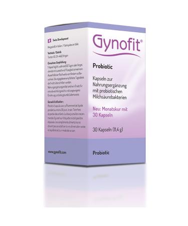 Gynofit Probiotic Capsules | 30 pieces | To build up vaginal flora with probiotic lactic acid bacteria
