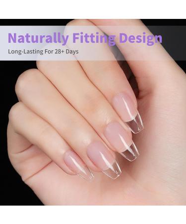 EARLMONI 432 pieces Short Coffin Nail Tips - Full Cover Soft Gel Nail Tips Set 12 Sizes Ballerina Nail Tips with Glue Nail File Cuticle Pusher Artificial Nails For Gluing Nail Art DIY - Buy Online on GoSupps.com