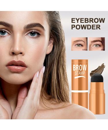 Eyebrow Stamp 3g Waterproof Hairline Powder Eyebrow Powder Stamp with Brush for Beginners People Women Mom Girlfriend Date Party Event Travel - Buy Online on GoSupps.com