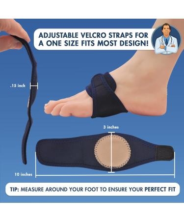 Dr. Frederick's Original Arch Support Brace - 2 Pcs - Fast Relief for Plantar Fasciitis & Flat Feet - Arch Relief Insoles for Men & Women - Buy Online on GoSupps.com