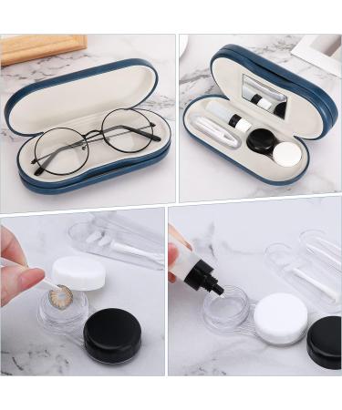 Moko Double-Sided Glasses Case with Mirror | Portable Scratch-Resistant Eyewear Case for Glasses Reading Glasses & Contact Lenses - Buy Online on GoSupps.com