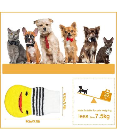 Anti-Slip Dog Socks 24pc Set - Small Cat Puppy Paw Protector Grip Knit Socks for Indoor Hardwood Floors - Better Traction for Small Medium Pets - Buy Online on GoSupps.com