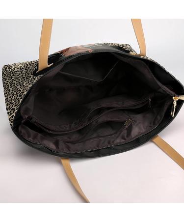FZNHQL African American Tote Bag for Women - Fashionable Handbag for Work, Travel, Beach - Perfect Gift for Black Women - Black Girl-2 Design - Buy Online on GoSupps.com