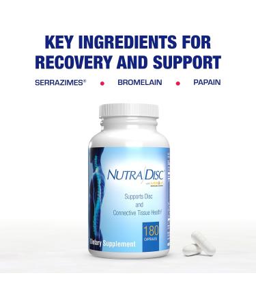 Nutra Disc & Joint Support Supplement - Clinically Formulated Restorative Cartilage Ligament and Tendon Supplement with Patented Meriva Curcumin & Glucosamine and Chondroitin for Adults - 90 Servings 180 Count (Pack of 1) - Buy Online on GoSupps.com