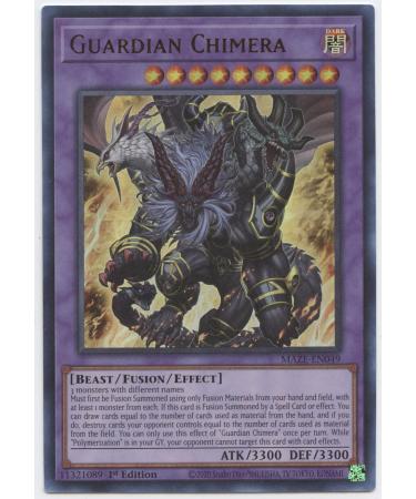 Guardian Chimera - MAZE-EN049 - Ultra Rare - 1st Edition