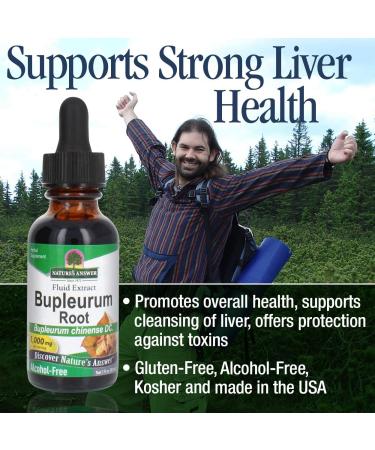 Natureâ€™s Answer Bupleurum Root - 1000mg Herbal Supplement for Liver Health & Immunity - Gluten & Alcohol-Free - Buy Online on GoSupps.com