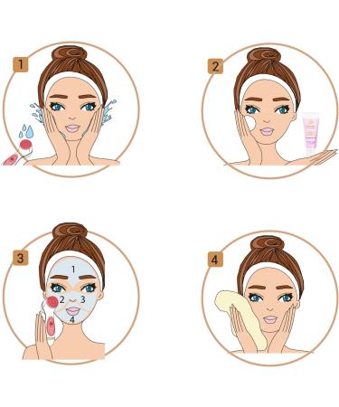 Lumineo Blemish Skin Facial Cleansing Brush - Electric USB with 3 Silicone Heads & Cleansing Gel - Pink for Acne-Prone Oily Skin - Buy Online on GoSupps.com