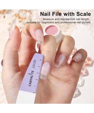 Buy Canvalite 12stk Nail Files for Gel Polish Professional 100/180 Double-Sided Washable & Reusable Nail Buffers | International Shipping Available - Buy Online on GoSupps.com