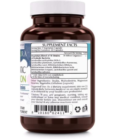 Flora Probiotic - 10 Strains, 30 Billion CFU | Digestive & Immune Support | Veggie Capsules (60 Count) - Buy Online on GoSupps.com