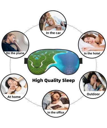Silky Sleep Masks - Ocean-Inspired Satin Eye Cover for Travel & Nap - Comfortable Blindfold for Men & Women - Buy Online on GoSupps.com