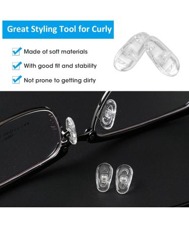10 Pairs Anti-Slip Silicone Screw-in Nose Pads for Glasses - Universal Replacement Nose Pads for Eyewear Repair - Buy Online on GoSupps.com