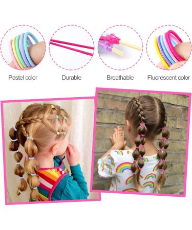 Hanyousheng 200Pcs Multicolor Hair Ties and 15Pcs Mini Hair Clips Set for Girls and Women - Buy Online on GoSupps.com