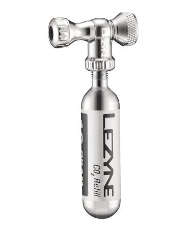 LEZYNE Control Drive Co2 Bicycle Pump Silver/Hi Gloss