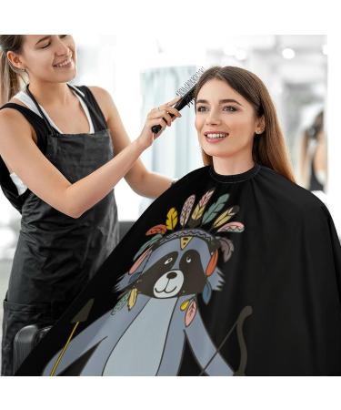 Buy Indian Raccoon Panda Professional Hair Cutting Cape Snap Closure Hairdressing Apron for Salons & Barbers International Shipping - Buy Online on GoSupps.com