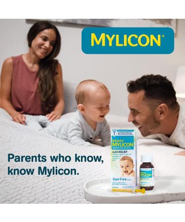 Mylicon Gas Relief Drops for Infants and Babies - Dye-Free Formula - 1 Fluid Ounce - Buy Online on GoSupps.com