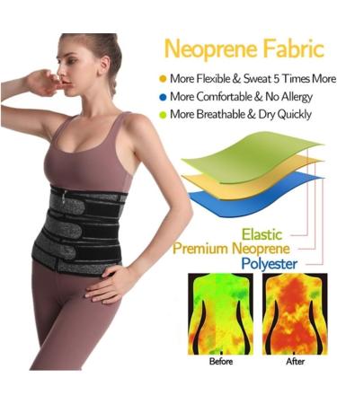 HKDYWTNB Back Brace Lumbar Support Corset Tummy Control Cincher Belt Body Shaper Waist Trainer Workout Sweat Band Waist Belt XXXXX-Large Black - Buy Online on GoSupps.com