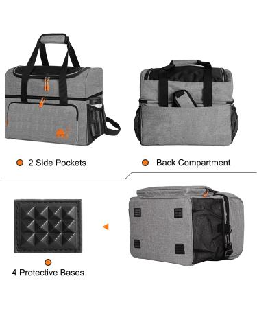 YEEGO DIRECT Bowling Bag for 2 Balls & Shoes | Padded Divider & EVA Cups | Men's Size 16 | Bowling Tote - Buy Online on GoSupps.com