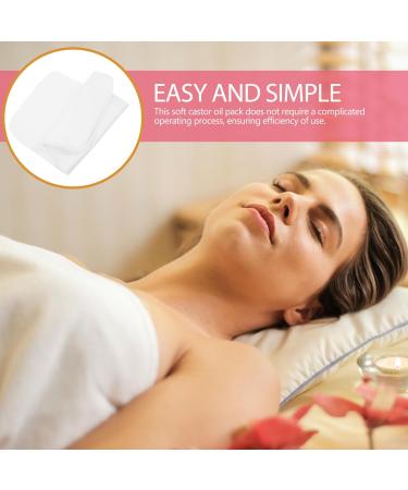 Beavorty Castle Oil Pack - 3 Reusable Castor Oil Pads & Wraps for Essential Oil Compress - White - Buy Online on GoSupps.com