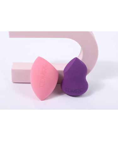 EDMIRE Makeup Sponges Pack of 2 Beauty Blender Sponges for Foundation Blending Make up Sponges for applying Liquid Foundation Powder Concealer Creams Contour Stick Highlighter or Eyeshadow make-up - Buy Online on GoSupps.com