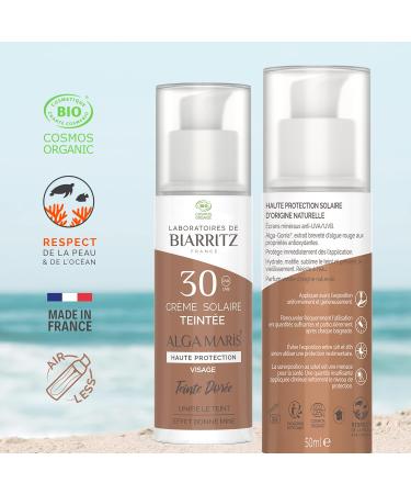 Buy Laboratoires de Biarritz Alga Maris Facial Sun Cream Gold SPF 30 - 50ml | Best International Shipping - Buy Online on GoSupps.com