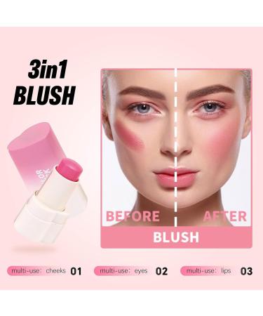 Makeup Face Blush Stick Makeup Blush Seamless Blending Multiuse Makeup Stick Soft cream blushers for travel business trips home outdoors - Buy Online on GoSupps.com