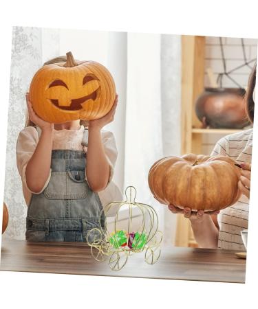 Alipis 4pcs Pumpkin Cart Metal Candy Box Ornament Decor Girls Candy Container Halloween Metallic Line Baby 12x10cmx4pcs Goldenx4pcs - Buy Online on GoSupps.com
