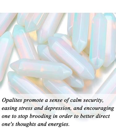 Top Plaza 10pcs Opal Healing Crystals Bulk Set - Tumbled & Polished Hexagonal Gemstone Points for Reiki, Balancing, Meditation - Buy Online on GoSupps.com