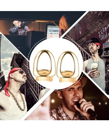 Buy SOIMISS Gold Teeth Grills - 2pcs Plated Hip Hop Accessories for Parties - Buy Online on GoSupps.com