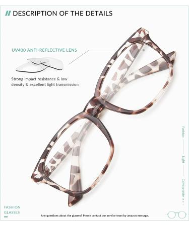 Gaoye 3-Pack Blue Light Blocking Reading Glasses for Women Men - G2 Light Black & Leopard & Clear Pink 1.0x - Buy Online on GoSupps.com
