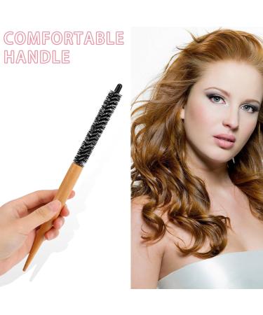 Professional Mini Round Hair Dryer Brushes - 2 Pack Klein Hairbrush for Thin Hair & Beards - 26.5 cm Styling Brush in Lure Yellow - Buy Online on GoSupps.com