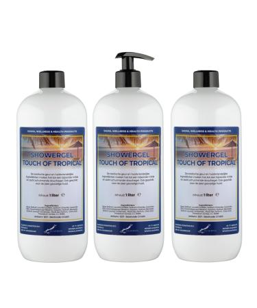 Claudius Showergel Touch Of Tropical 3 x 1 liter met gratis pomp