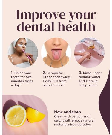 YogaMedic Tongue Scraper 2 Pack - Stainless Steel Cleaner for Fresher Breath - Oral Hygiene Tool with Travel Case - Adults & Kids - Fight Bad Breath - U Shape Stainless Steel - Tsuka Handles - Buy Online on GoSupps.com