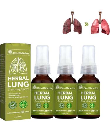 GFOUK BreathDetox Herbal Lung Cleansing Spray Herbal Lung Health Essenc Natural Herbal Lung Essence Cleanse Respiratory