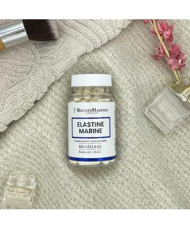 Roches Marines - Marine Elastin Dietary Supplement - Skin Flexibility - Skin Elasticity - 60 Capsules - Developed in France - Buy Online on GoSupps.com
