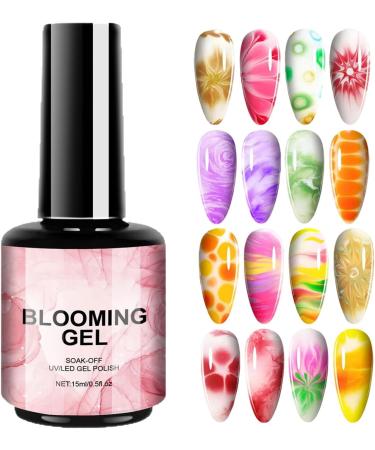 Acunny 15ml Blooming Gel to Distribute Transparent Marble Nail Art Accessories 3D Rhinestone Glue Multifunctional Sculpture Nail Gel - Buy Online on GoSupps.com