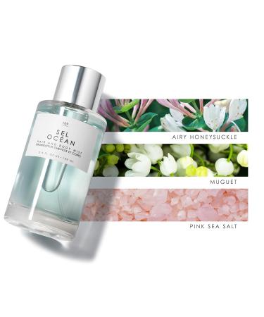 Le Monde Gourmand Sel Oc an Hair & Body Mist - 3.4oz (100ml) - Honeysuckle Muguet and Pink Sea Salt Fragrance Notes Sel Oc an 3.4 Fl Oz (Pack of 1) - Buy Online on GoSupps.com