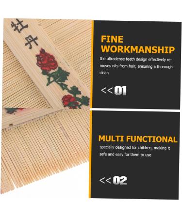 ERINGOGO 2pi ces Peigne Dents Fines Bambou pour liminer les Pellicules Peigne de Toilettage pour Animaux Chien et Chat Naturel et Portable - Buy Online on GoSupps.com