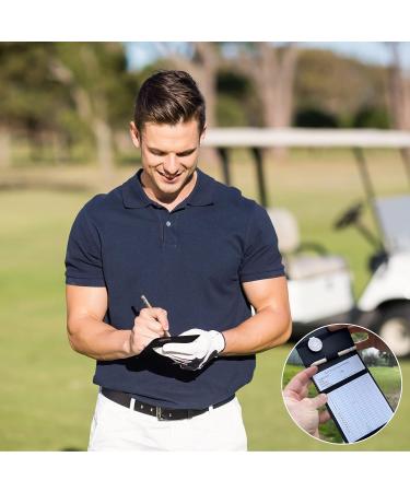 Golf Scorecard Holder with Magnetic Ball Marker & Hat Clip - PDF for Printing Scorecard & Yardage Book, Back Pocket Fit - Buy Online on GoSupps.com