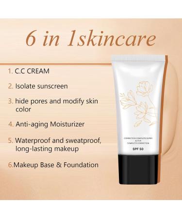 Makeup Primer For Face Primer before makeup Moisturizing and non-sticky Brightens skin tone Light and fitting CC primer Blurring Face Primer Makeup Base for Smooth and Even Complexion - Buy Online on GoSupps.com