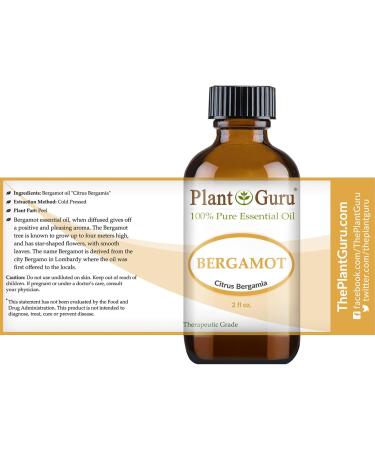Bergamot Essential Oil 2 oz | 100% Pure & Undiluted | Therapeutic Grade for Aromatherapy & Wellness | International Shipping Available - Buy Online on GoSupps.com