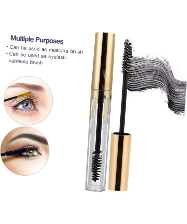 BIUDECO 3pcs Makeup Bottle Empty Lip Gloss Tube Lip Gloss Clear Lip Gloss Vials Mascara Tube Golden Plastic - Buy Online on GoSupps.com