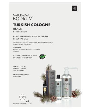 Black Eau De Cologne Extra Strong 17 Oz Turkish Cologne - Buy Online on GoSupps.com