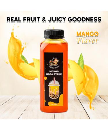 Syrup for Bubble Tea | 12 Ounces (354 ML) | Brown Sugar Boba Flavored Syrup for Tapioca Pearls and Desserts (Mango) - Buy Online on GoSupps.com