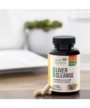 Gentle Liver Cleanse Detox with Milk Thistle & Turmeric - Liver Support Supplement for Detox & Repair - 60 Count - Buy Online on GoSupps.com