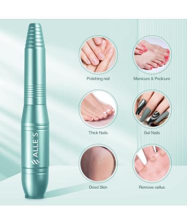 Alls Electric Nail Cutter Kit - 6 Precision Bits 20 000 RPM Manicure & Pedicure Drill for Gel Nails - Portable Nail Milling & Grinding Tools - Buy Online on GoSupps.com