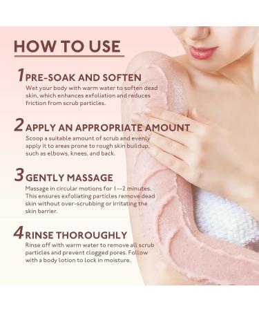 LUUK Sugar Body Scrub for Smooth & Glowing Skin Gently Exfoliating Foaming Scrub Vanilla Coconut Scent All Skin Types 10.5 oz - Buy Online on GoSupps.com